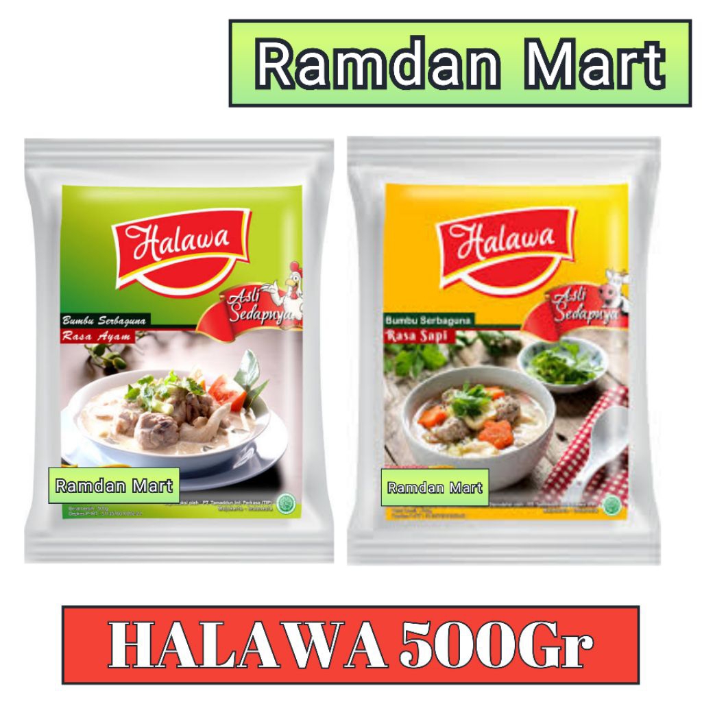 

HALAWA 500Gr bumbu penyedap organik plus probiotik