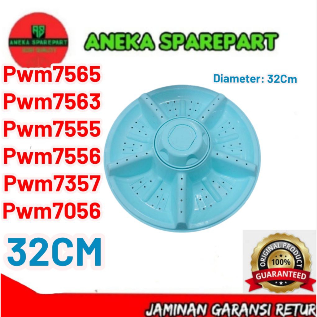 pulsator mesin cuci polytron pwm 7366/pwm 6555/PWM/6585