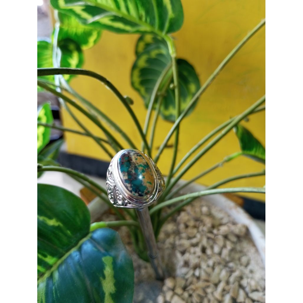 pirus persia asli , batu akik pirus