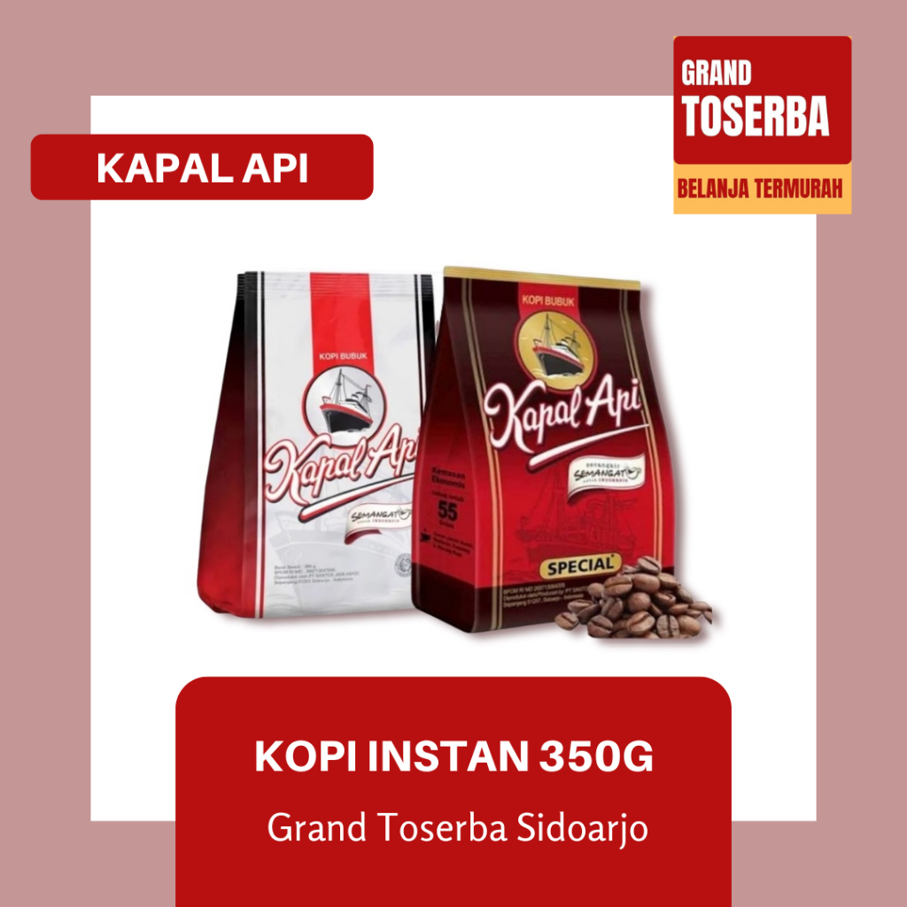 

KAPAL API KOPI INSTANT SILVER DAN SPECIAL 350gr / KOPI MURNI AROMA DAN RASA BOLD