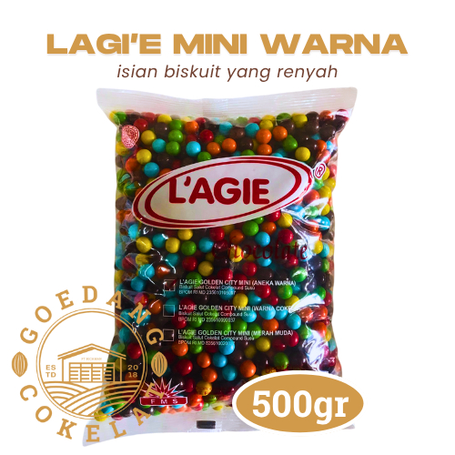 

Goedang Cokelat | LAGIE MINI WARNA 500GR – COKELAT ISI BISKUIT RENYAH | BALUTAN GULA MANIS WARNA-WARNI |