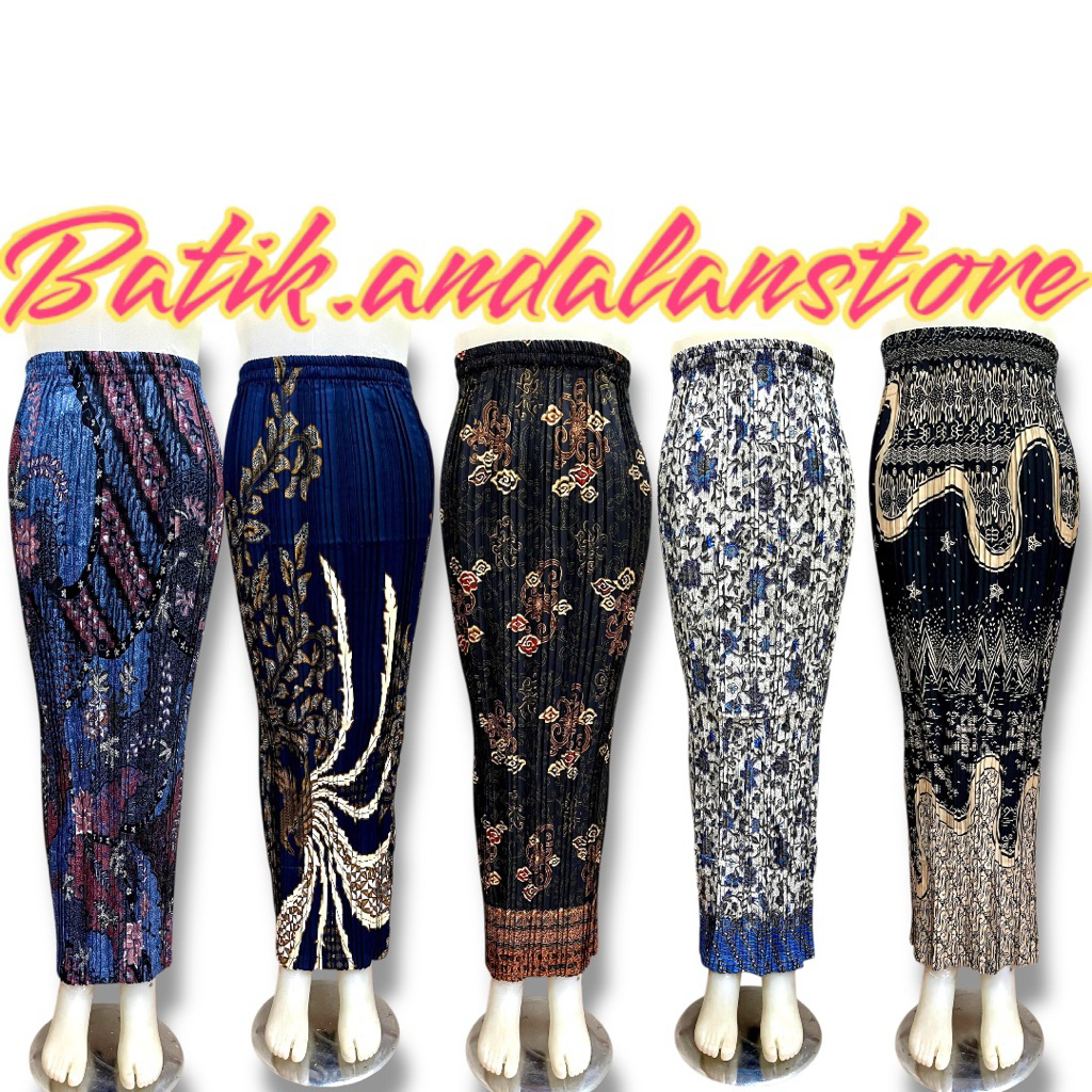 ROK PLISKET BATIK/ ROK PLISKET / BAWAHAN KEBAYA / ROK KEBAYA / ROK WISUDA /PAYA HIJAU