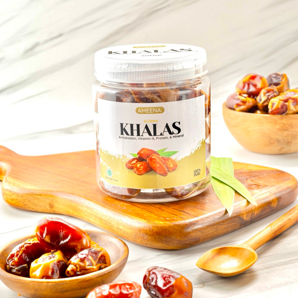 

[ TOPLES ] Kurma Khalas Premium 300GR | Ameena Premium Quality