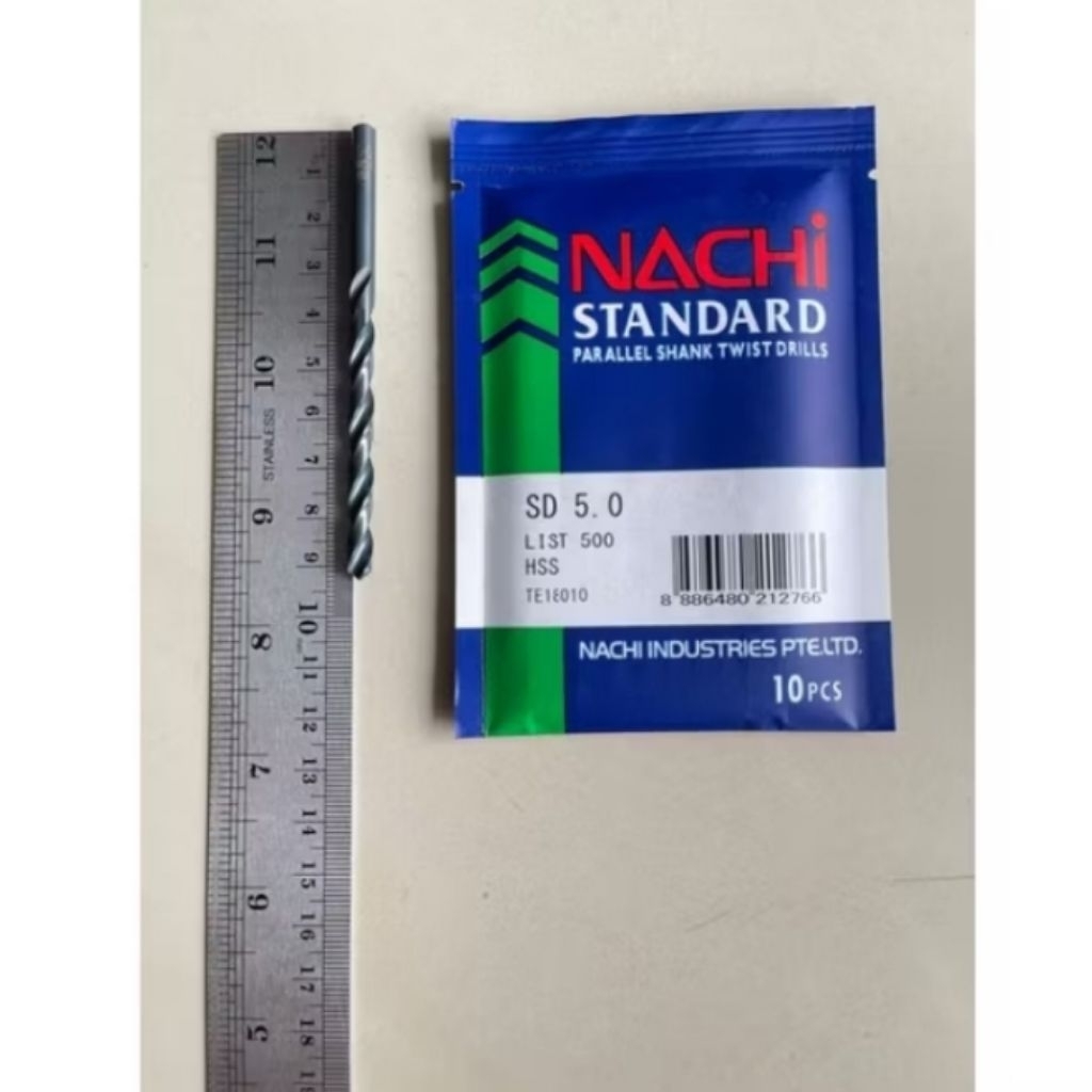 Nachi 5mm Mata Bor Besi HSS - Nachi Mata Bor Besi HSS 5mm