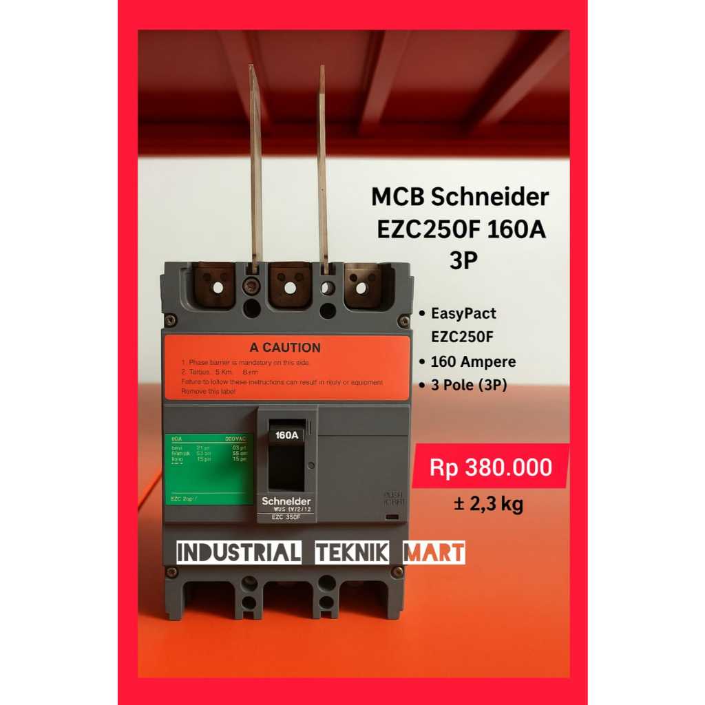 MCB Schneider EZC250F 160A 3Phase (ORIGINAL) - MCCB/Breaker 160A 3 Phase Original (SECOND)