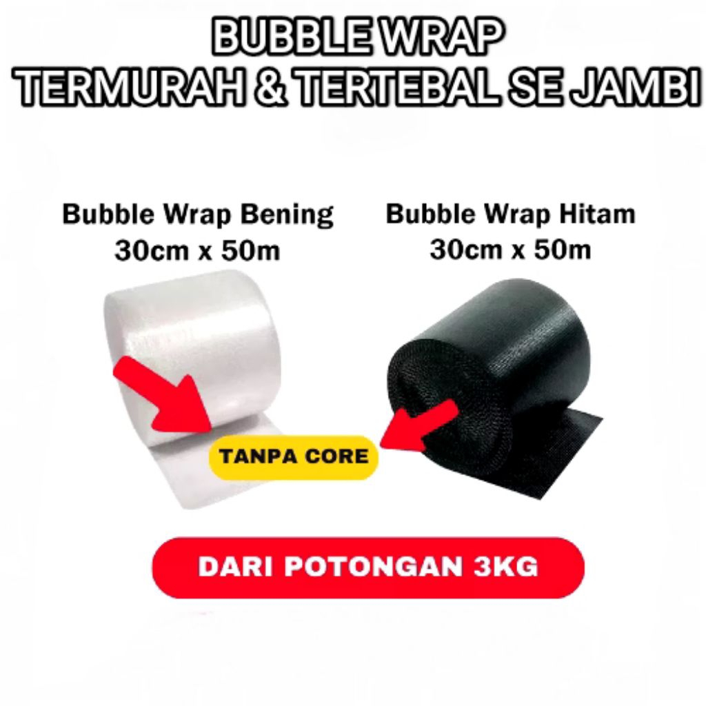 

Bubble Wrap Roll 30cm x 50m Super Tebal Jambi