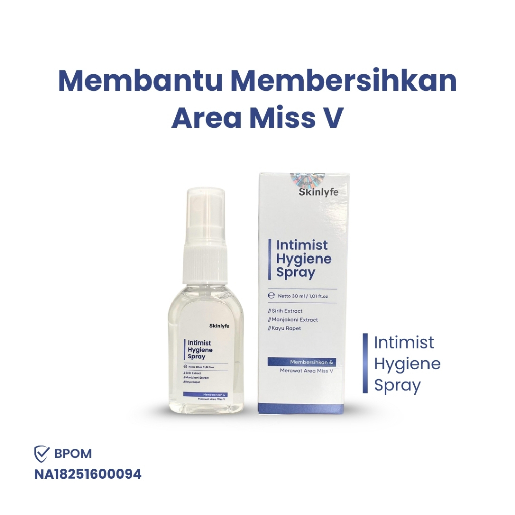 Skinlyfe Miss V Spray Pewangi Miss V Pengharum Miss V Pembersih Miss V Kewanitaan BPOM