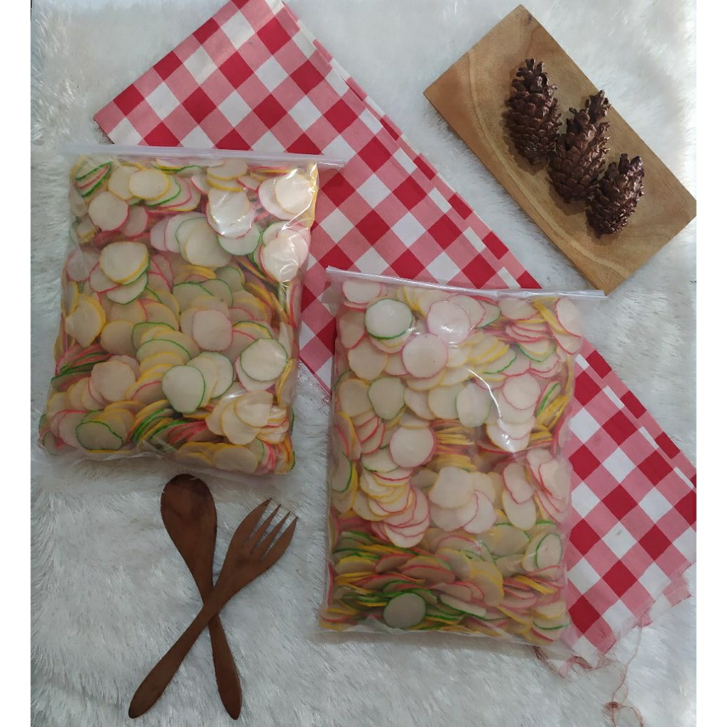 

Kerupuk bawang Warna warni
