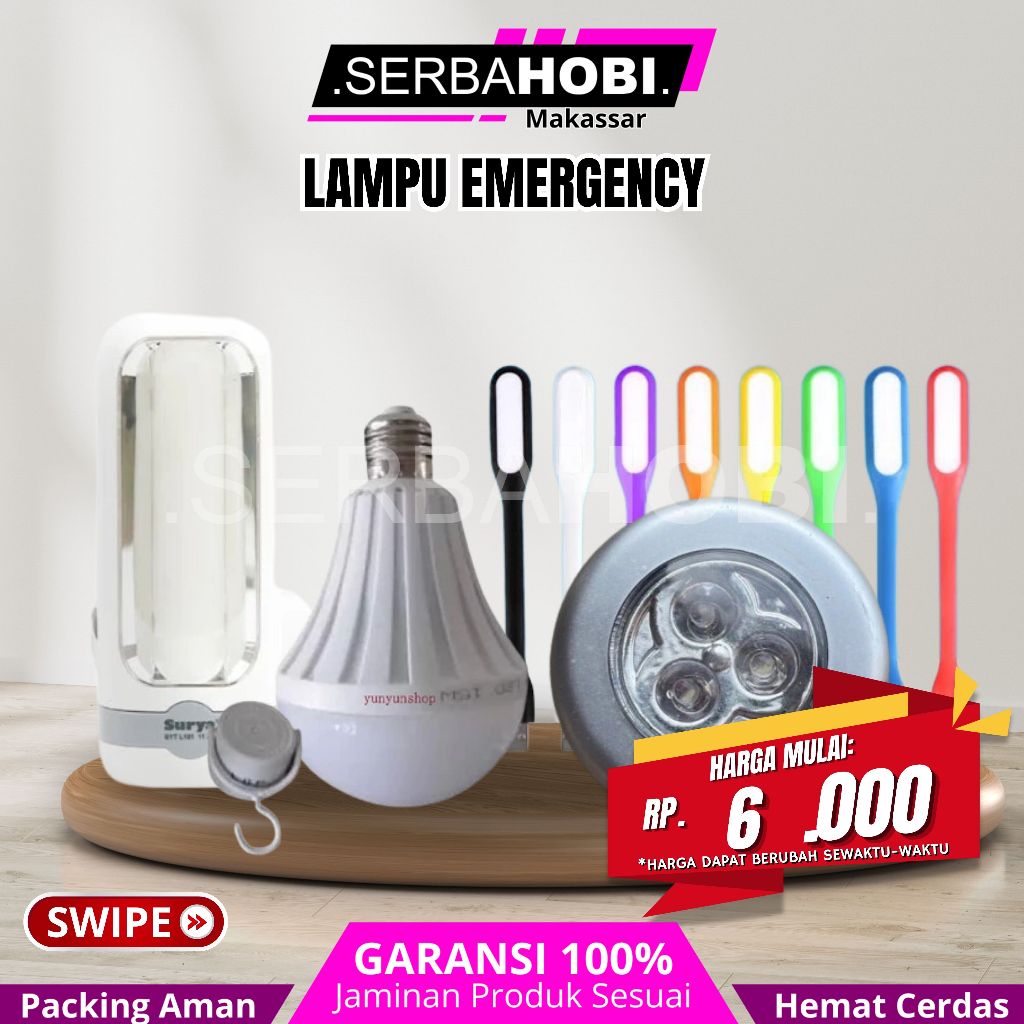 lampu led / lampu emergancy / lampu senter /  lampu bohlam