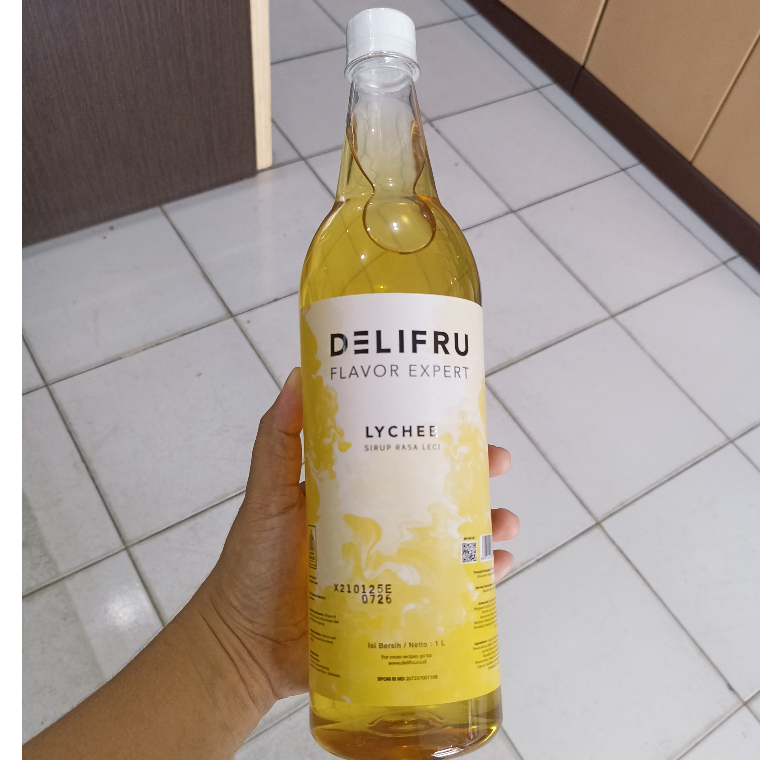 

DELIFRU SYRUP DRINK KEMASAN 1 LITER LYCHEE PREMIUM/BPOM/HALAL L