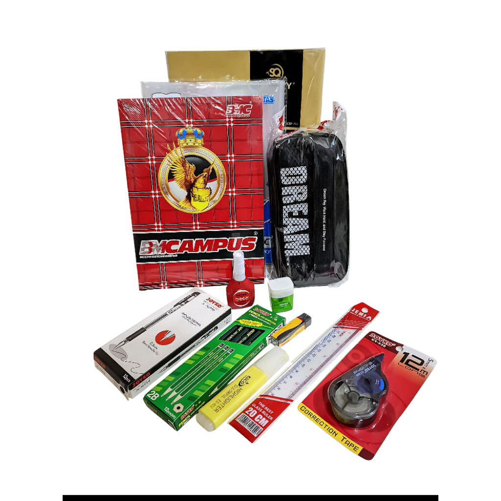 

Paket Alat Tulis Sekolah SMP/SMA 12 In 1 Lengkap Dalam 1 Paket Murah Meriah Stationery Set