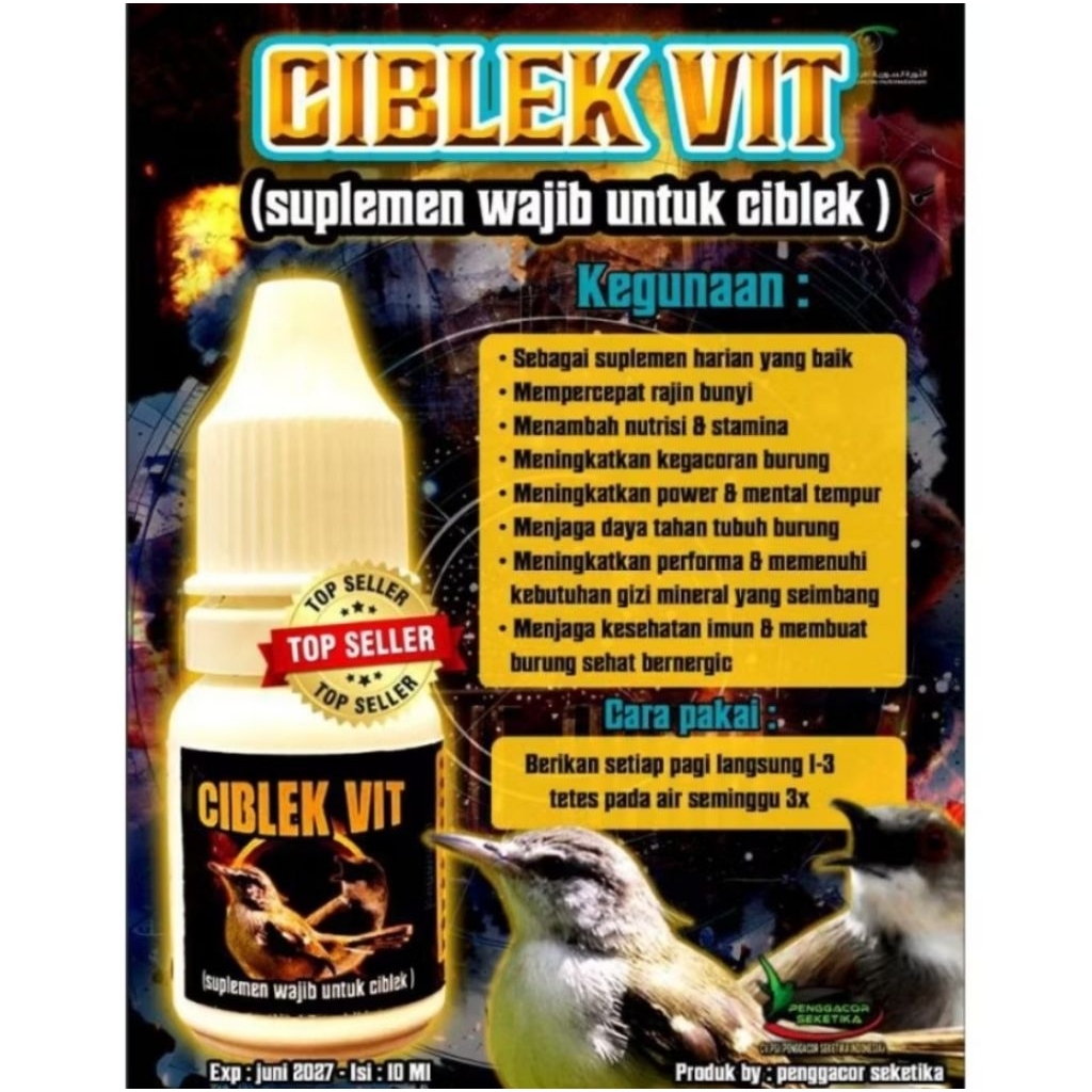 CIBLEK VIT  VITAMIN PENGGACOR BURUNG CIBLEK