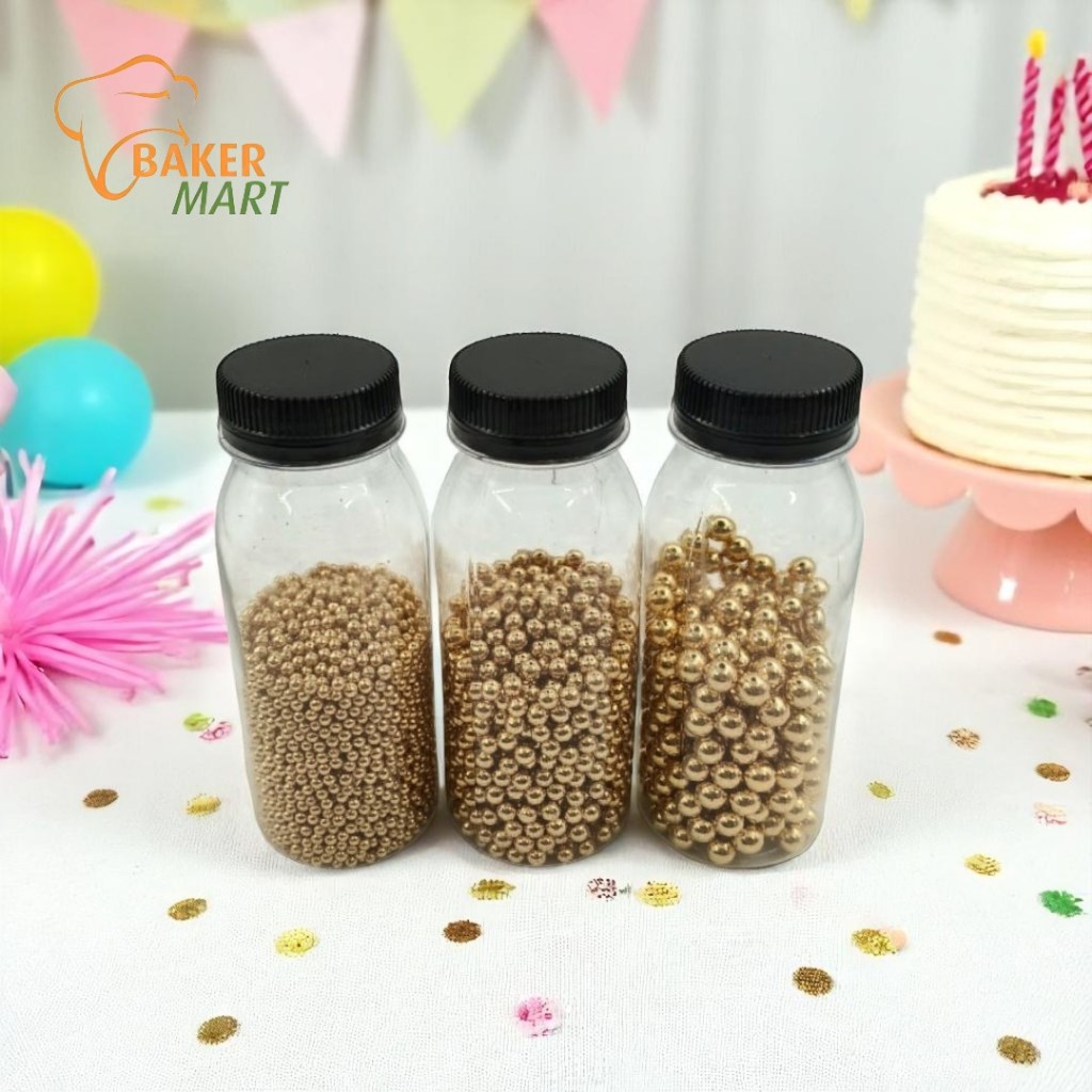 

Sprinkle Pearl Gold / Hiasan Mutiara Emas Taburan Kue 50 Gram