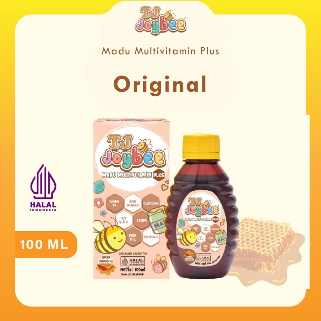 

Madu TJ Joybee Multivitamin Plus Rasa Original 100 ml