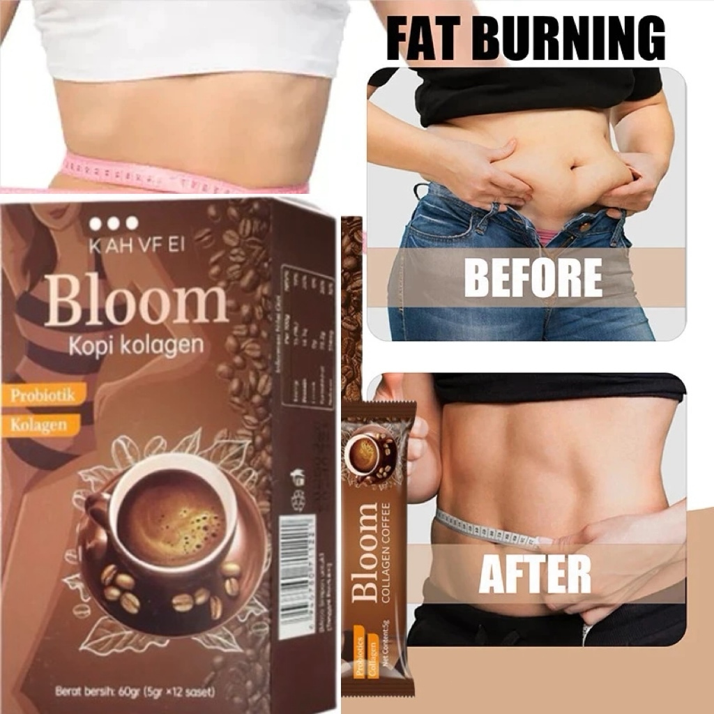 

Bisa COD !! Bloom kopi kolagen minuman kopi Kopi pelangsing diet isi 12 saset