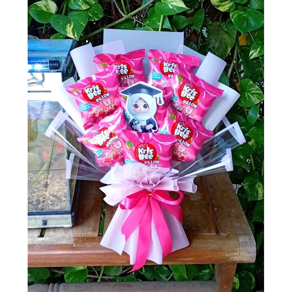 

buket snack + topper anak sekolah