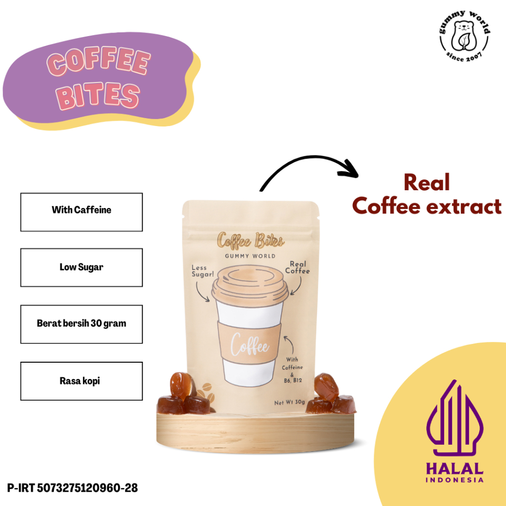 

Bites Gummy Vitamin - Coffee Bites