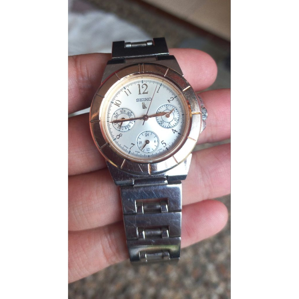 Seiko LK Triple Date 5Y89 OB30 Second/Bekas/Preloved