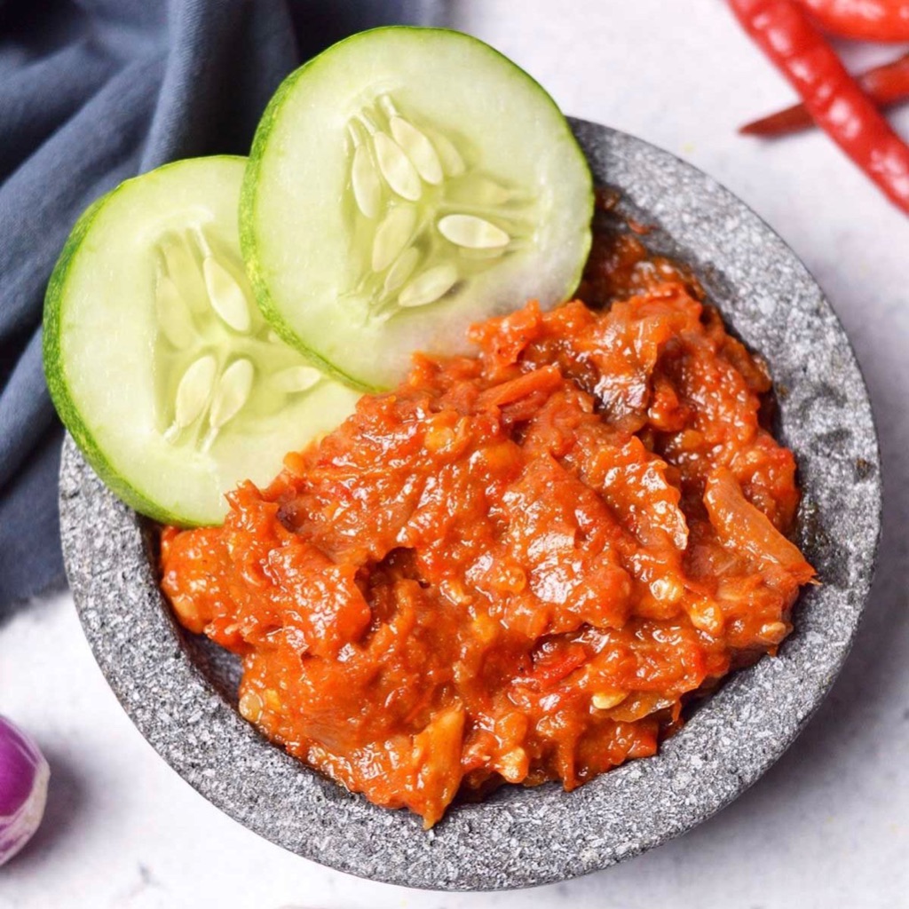

Sambal Terasi Pedas Kemasan 200g – Lauk Instan Enak & Praktis by SAJI