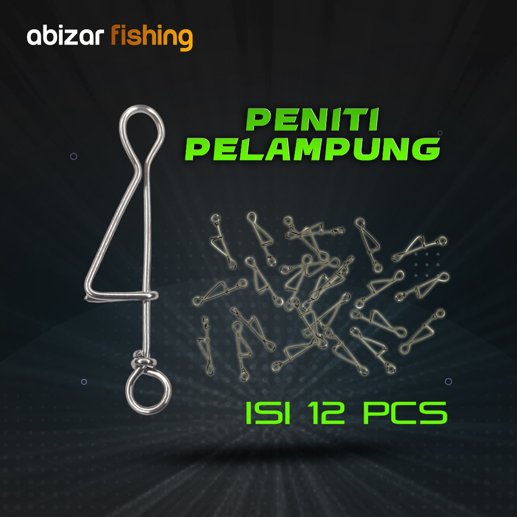[Grosir] PENITI PELAMPUNG PANCING 12Pcs PENGAIT KUMBUL 16mm KUAT BESI BAJA TAHAN KARAT
