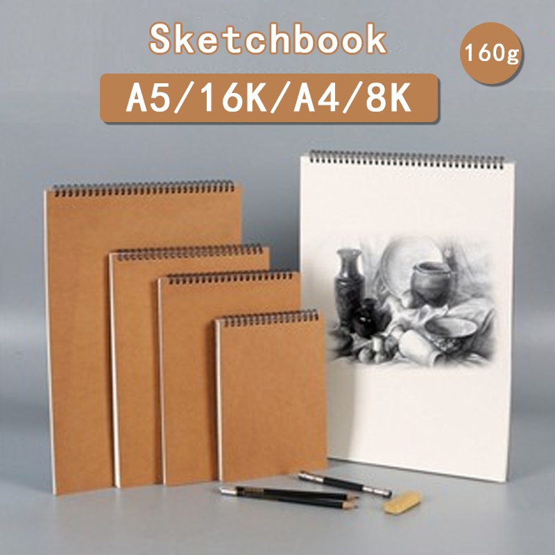

buku gambar A4-A5-A6/sketchbook A4/buku sketsa 30 LEMBAR Sketsa Vintage Aesthetic Cover Kraf