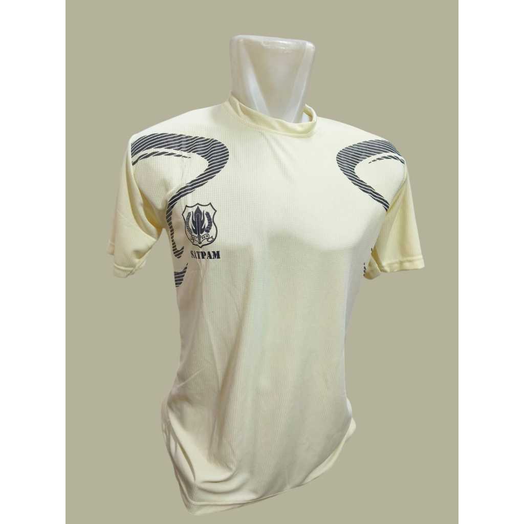 Kaos Dryfit Satpam Logo Kombinasi - Oblong Satpam Dryfit Kombinnasi Logo Besar