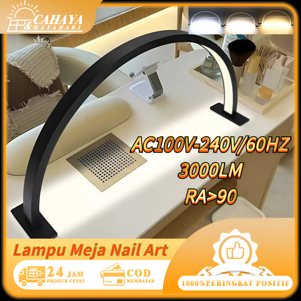 Penawaran Waktu Terbatas Lady Moon GARANSI 1 TAHUN Half Moon Lampu Nail Art Lampu / Lampu Meja Nail 