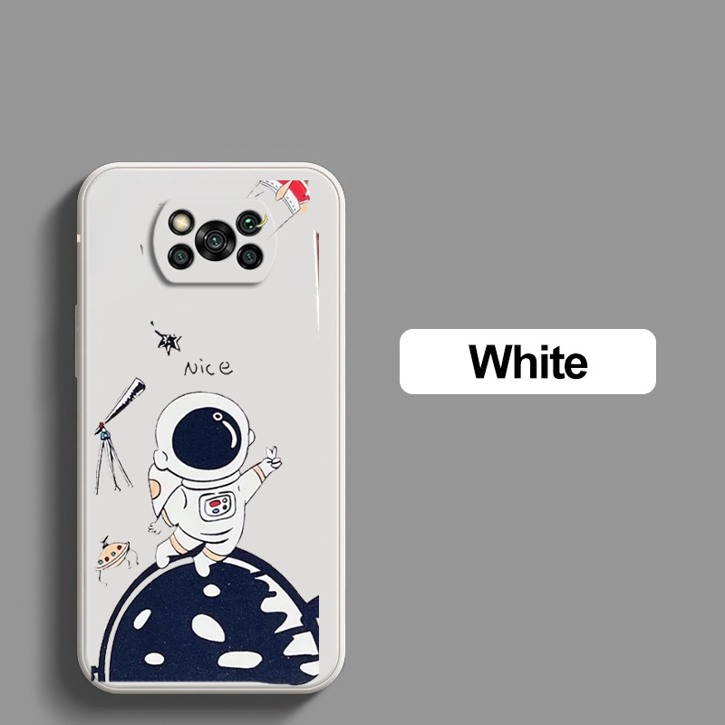Case Xiaomi Poco X3 PRO NFC Lovely ASTRONAUT FREE TALI LANYARD Cartoon Softcase Silicone Gambar