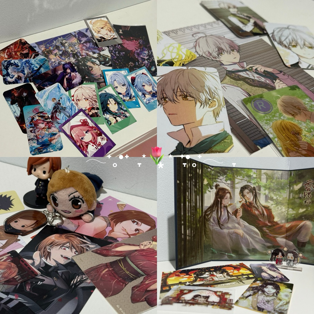 Want to sell genshin, tgcf, jjk, sibap merch