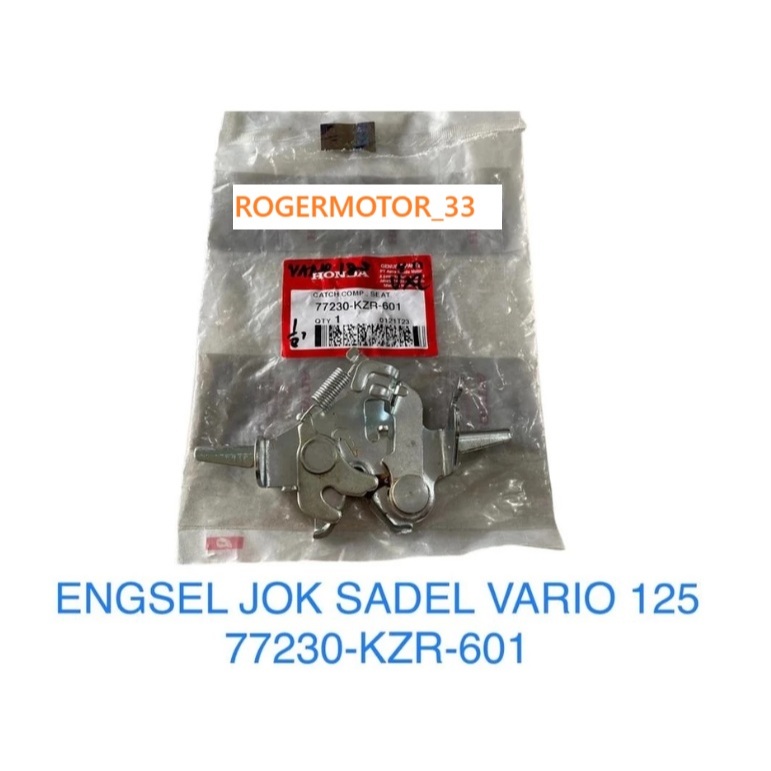 ENGSEL JOK KUPU KUPU JEPITAN LAWAN KUNCI JOK SADEL HONDA VARIO 125 77230-KZR-601 ORI