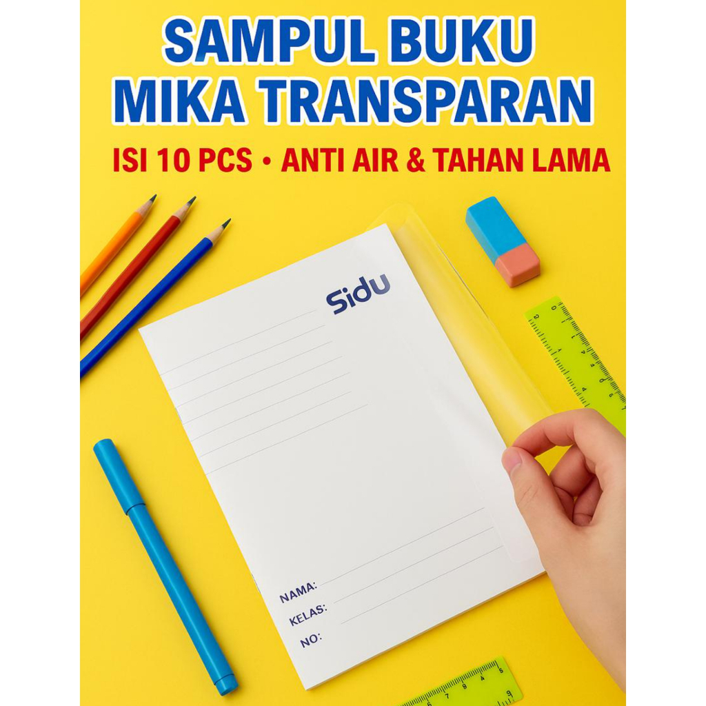 

Cover Sampul Samak Buku Tulis Anti Air Aesthetic Isi 10 Pcs Mika Bening Clear Pvc Sheet Lemas Lentur Bisa Juga Untuk Bahan Tas, Plastik Packing Kemasan, Taplak Meja