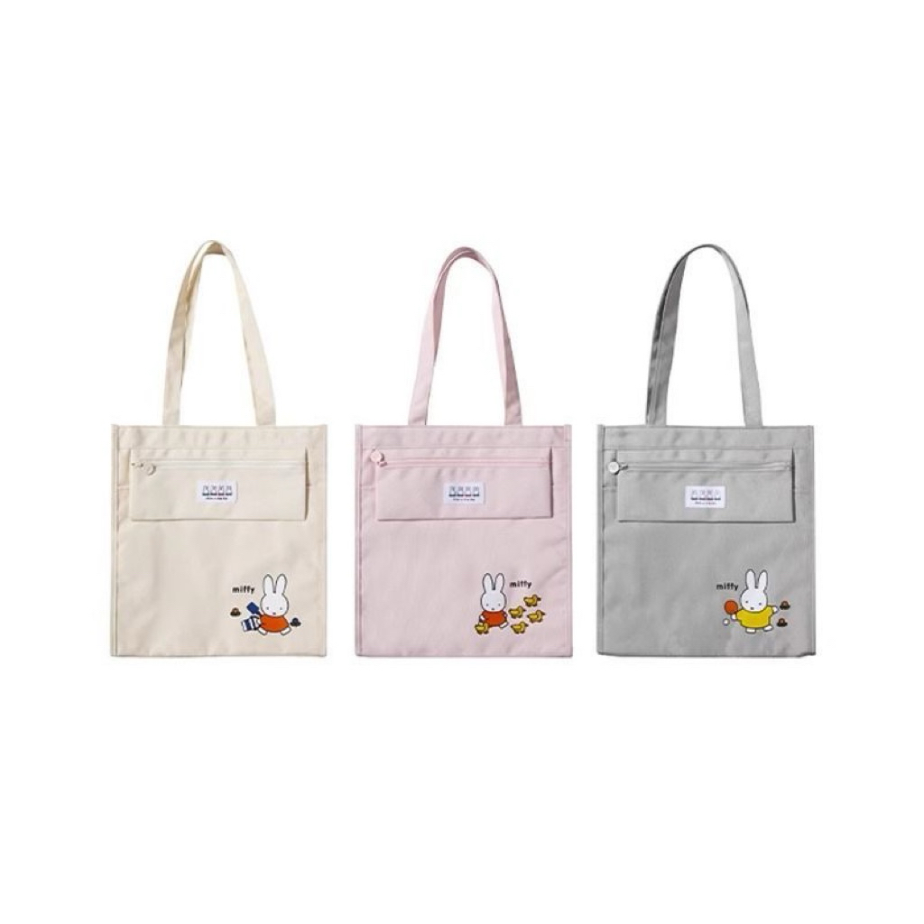[PREORDER] Tas Jinjing Serbaguna Miffy – Model Tote untuk Anak Sekolah, Tempat Buku & Alat Tulis