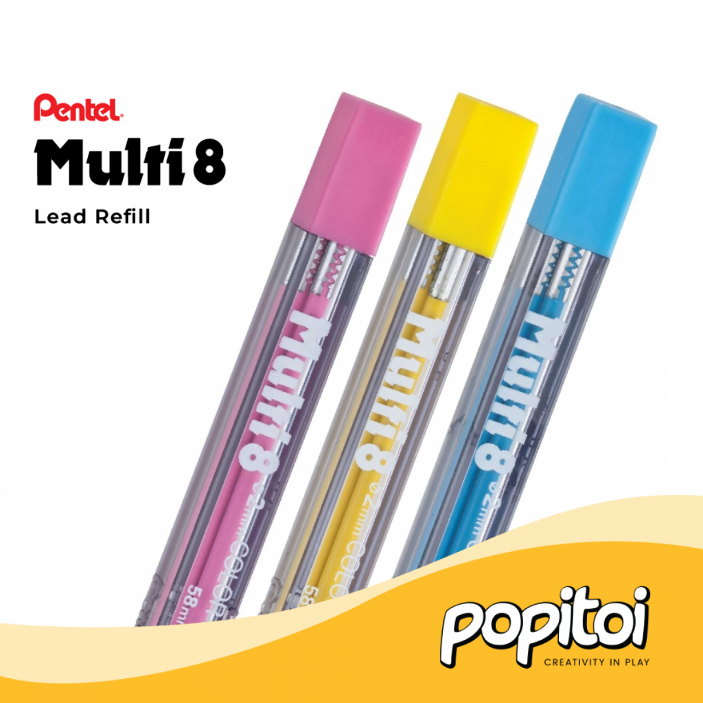 

Pentel Multi 8 Replacement Lead Refill isi Ulang Pensil Warna Pulpen ArtMulti