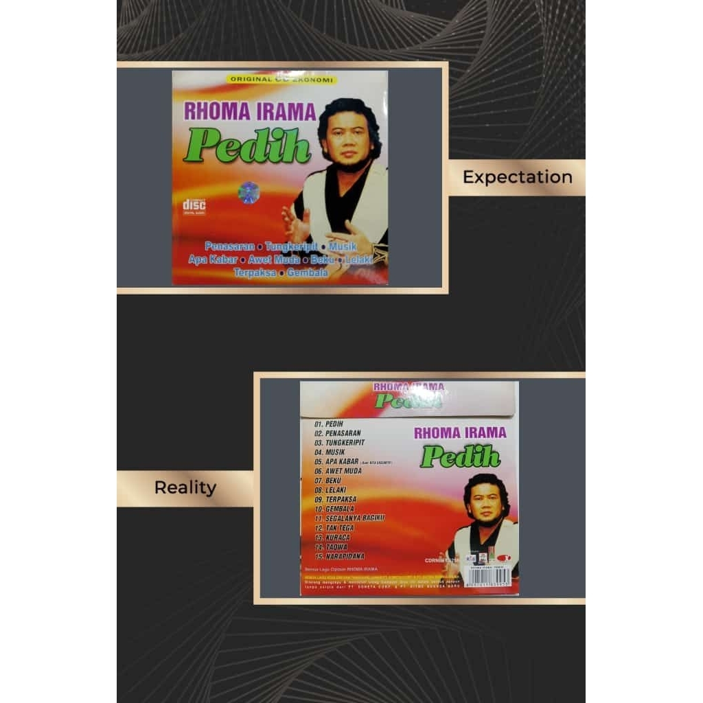 CD audio dangdut Rhoma irama pedih