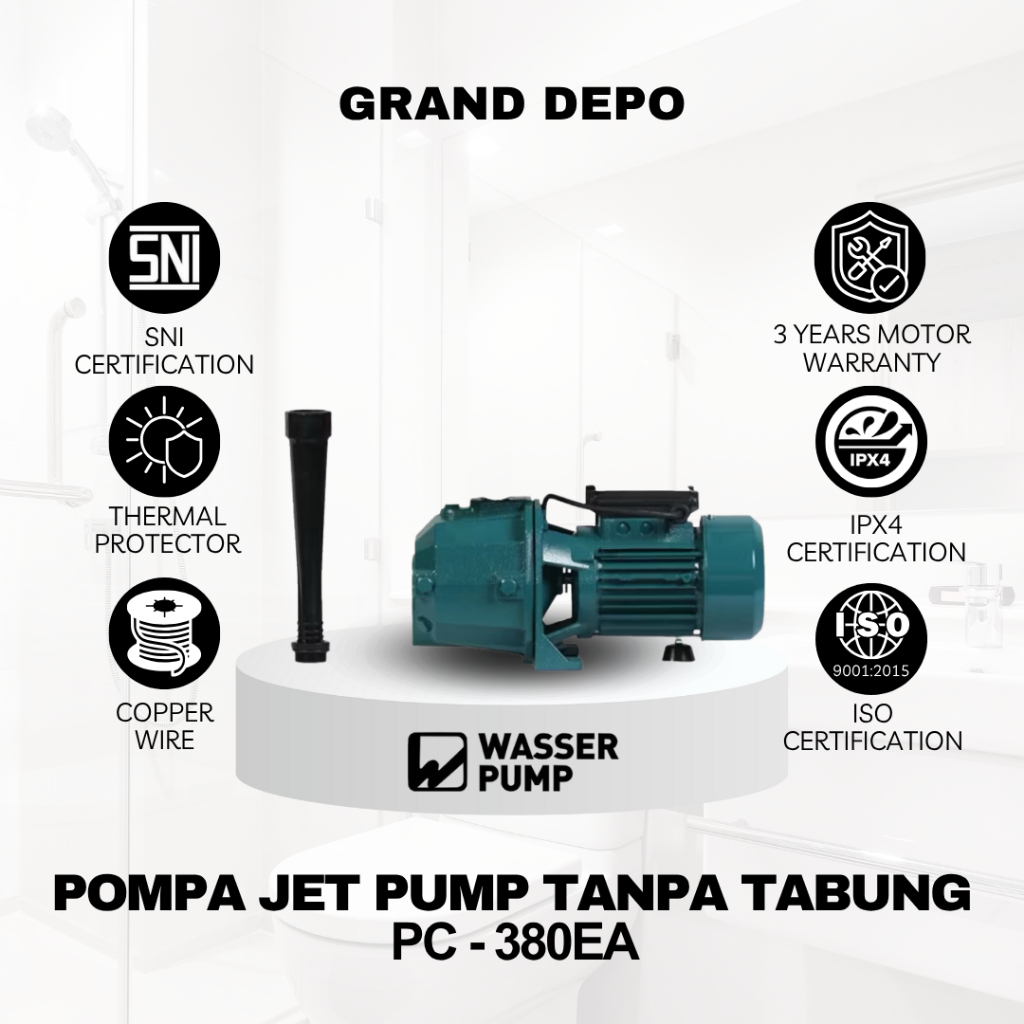Wasser Pompa Air Jet Pump PC 380 EA/WT - Tanpa Tabung / Pompa Air Jet Pump Wasser