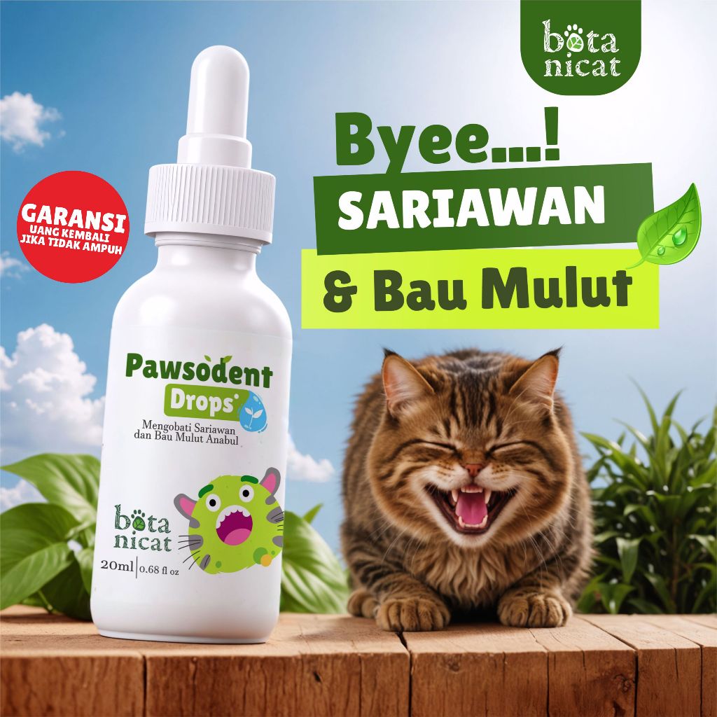 Botanicat Obat Tetes Mulut Kucing Sariawan Bau Mulut