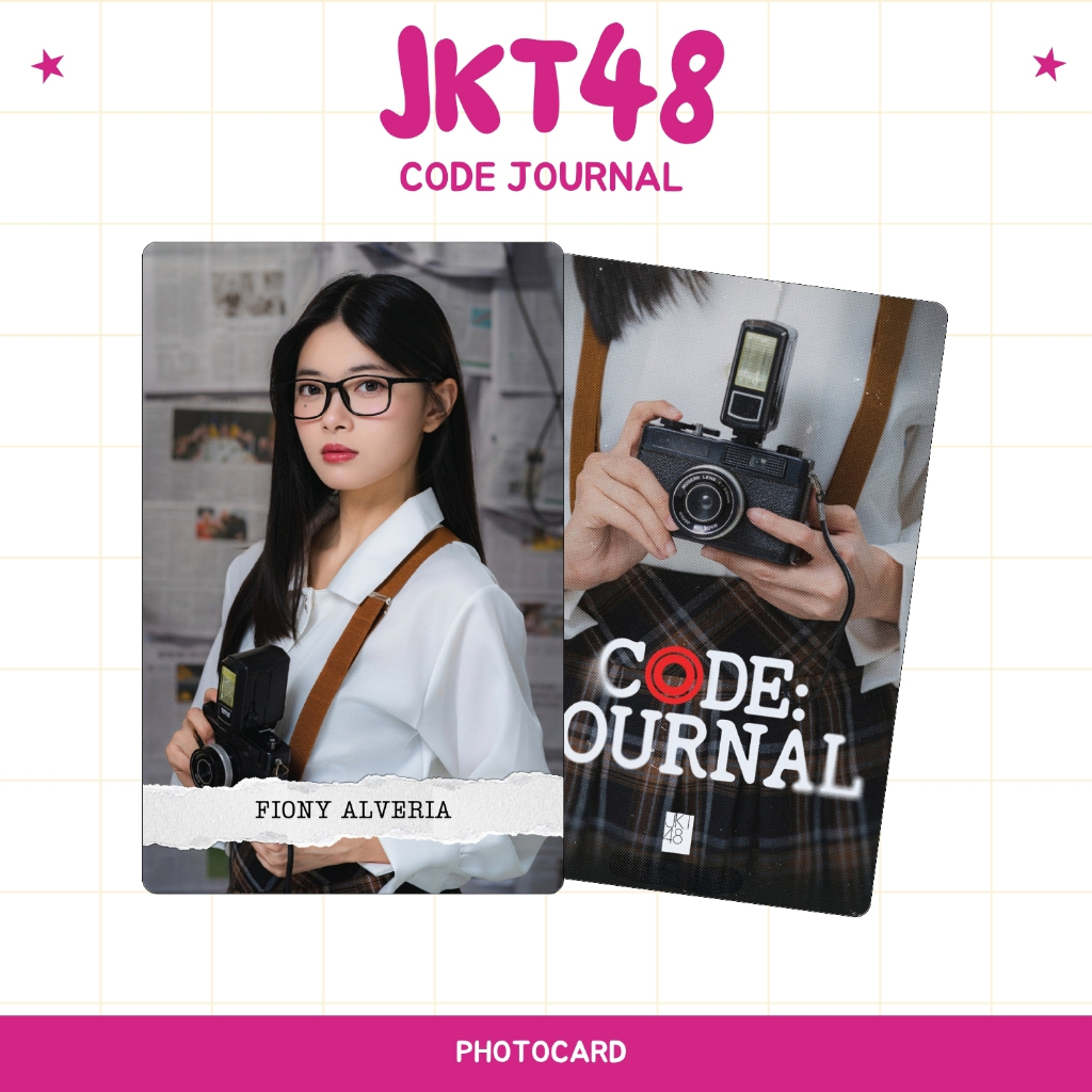 PHOTOCARD JKT48 CODE JOURNAL 2SISI JPOP UNOFFICIAL ALYA ASHEL CALLIE CHIRSTY DAISY FREYA GENDIS GITA