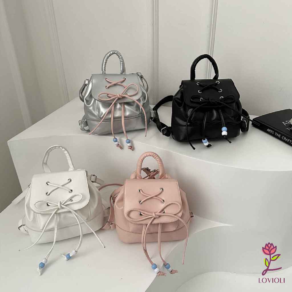 Lovioli Tiffany Bag Tas Ransel Mini Wanita Backpack Coquette Korea Stylish Cute