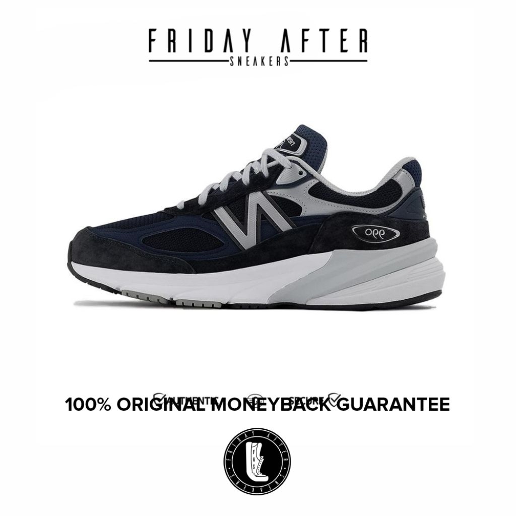 Sepatu Sneakers Pria New Balance 990V6 Navy Grey Original Resmi