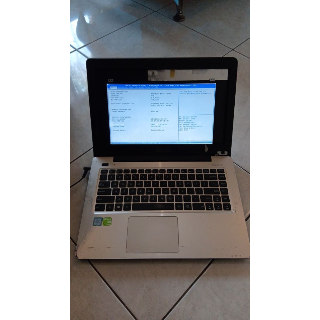 Mainboard motherboard ASUS A456U MINUS