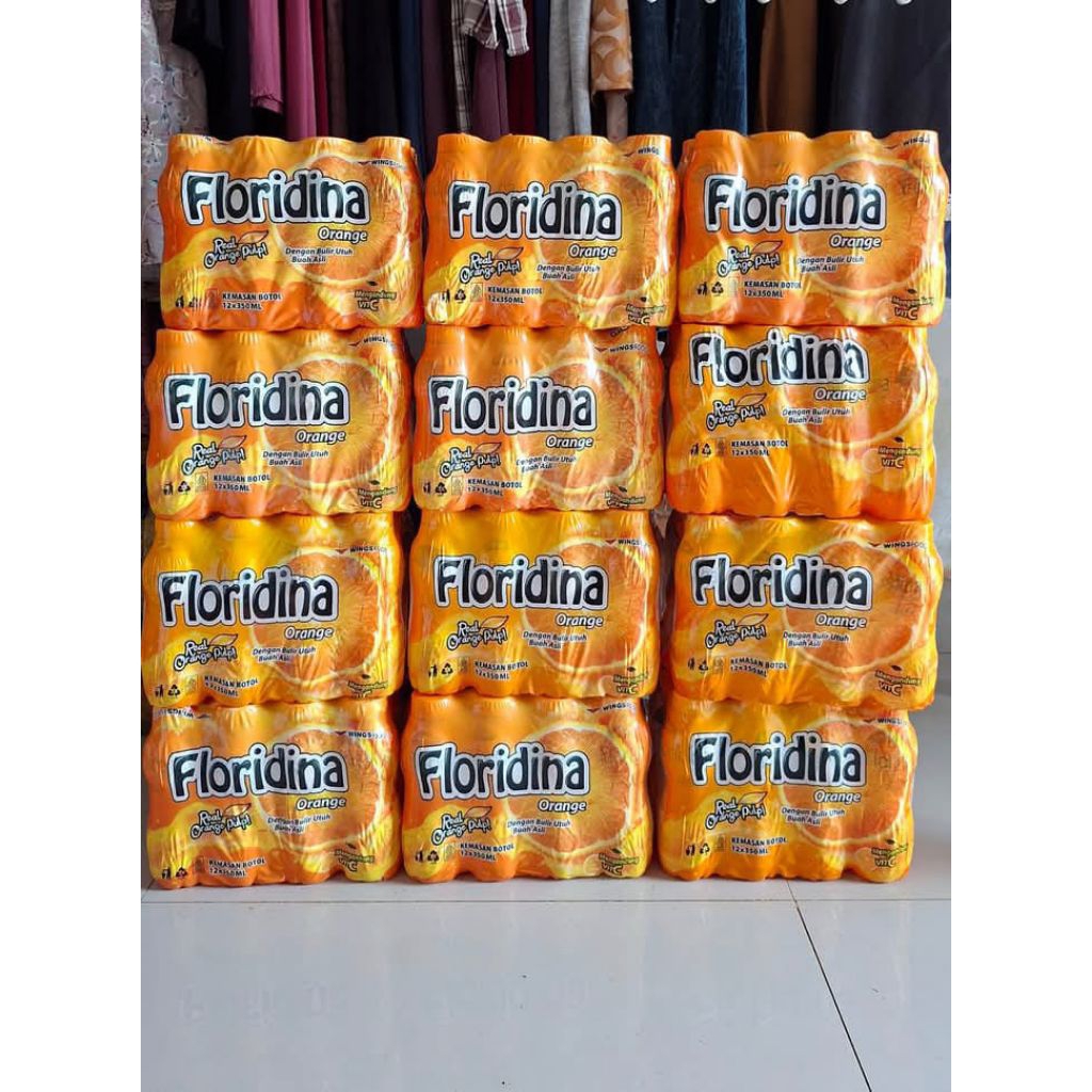 

FLORIDINA ORANGE ISI 12 BOTOL MINUMAN BOTOL 350ML MINUMAN RASA JERUK