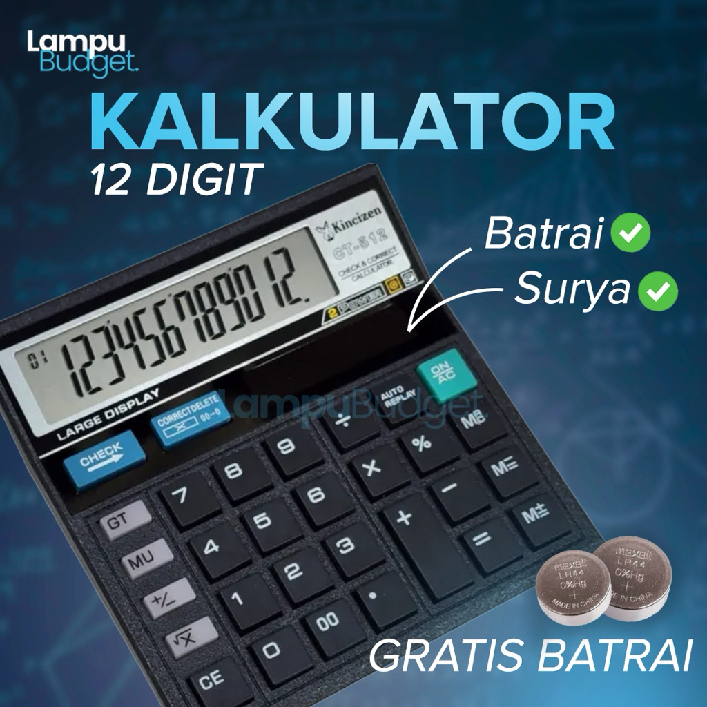 

【COD】Kalkulator Calculator Model Citizen AEON 12 Digit Meja Kantor