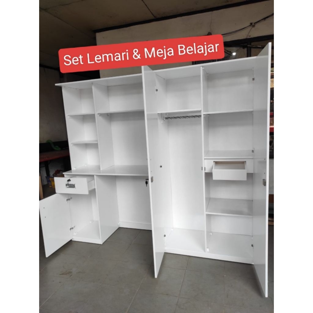 Lemari Pakaian Set Meja Rias