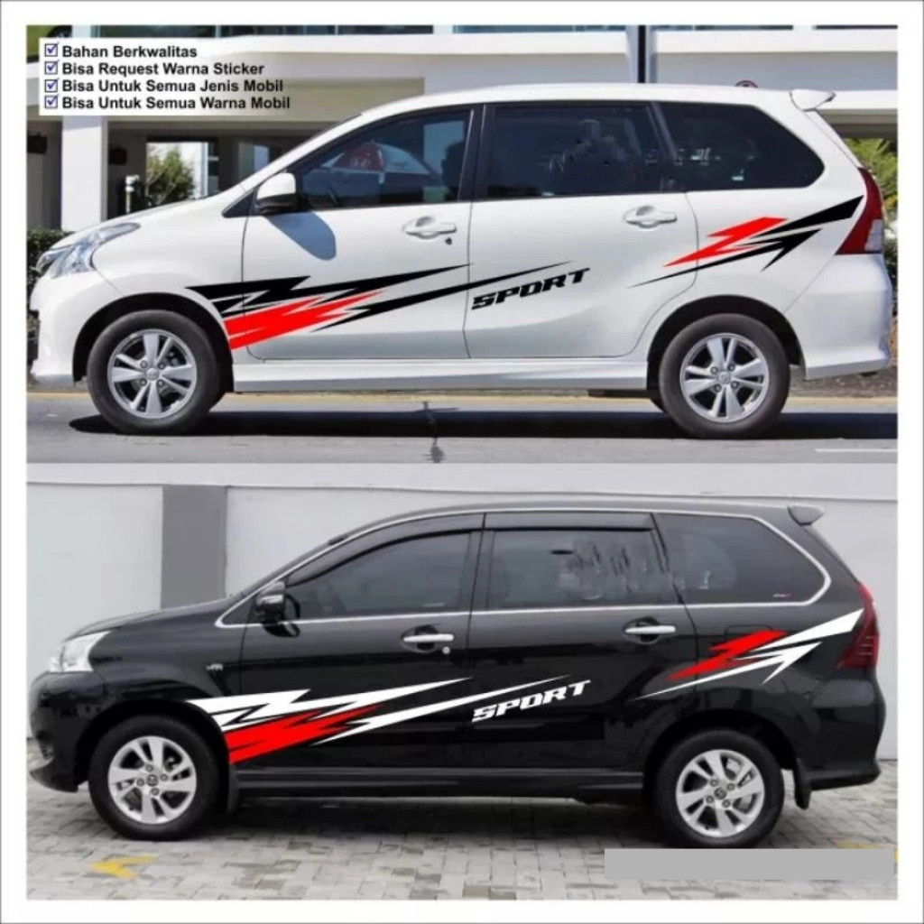 Cutting Stiker Mobil Avanza Veloz Stiker Mobil Toyota Avanza Veloz Terbaru