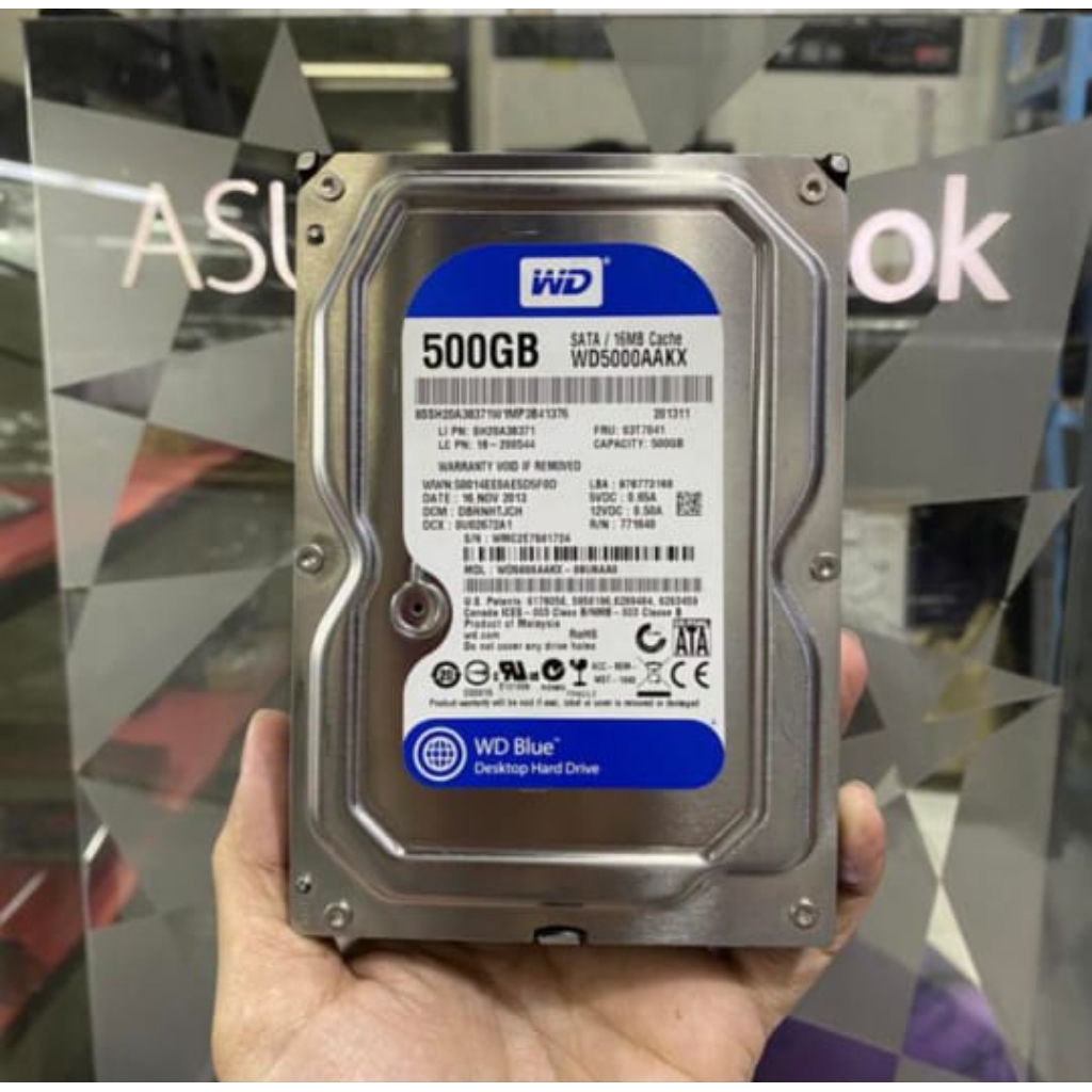 HDD/HARDISK WD BLUE/SEAGATE 500GB SATA 3.5 PC COMPUTER- SECOND HARDISK WDC 500GB