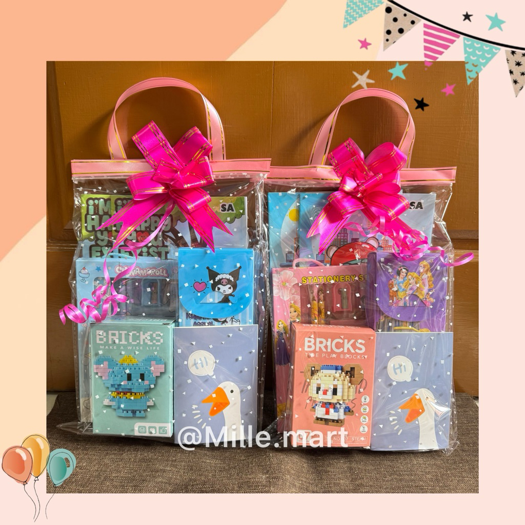 

Paket Alat tulis+ Mainan LEGO Bricks/ Paket Ulang Tahun Anak/Bingkisan Ulang Tahun Anak/Souvernir Pesta Ulang Tahun/Hampers Ulang Tahun Anak/Paket Makanan Ringan Anak