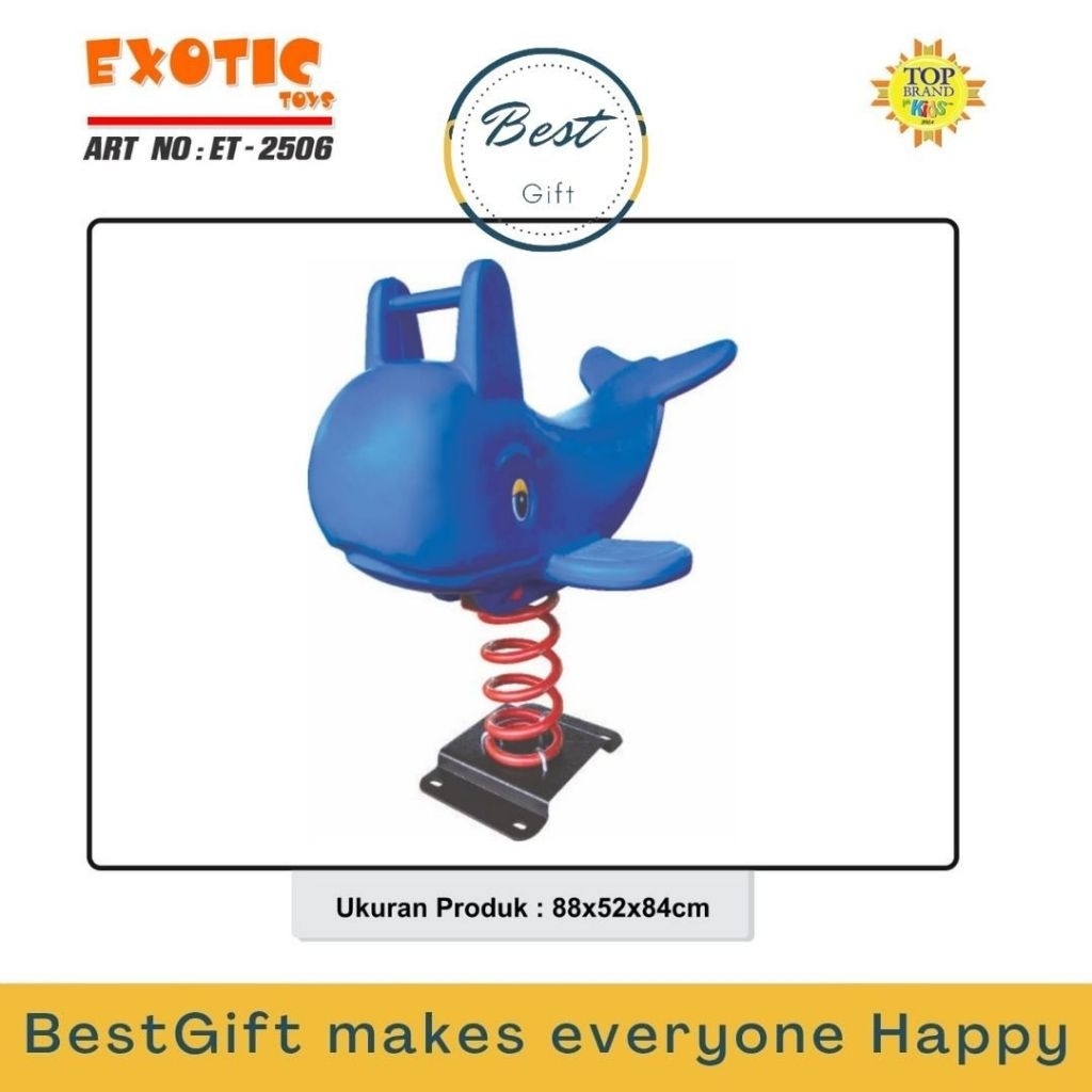 EXOTIC ET-2506 SPRING ROCKING HORSE PARK (WHALE)