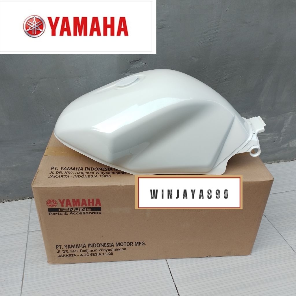TENGKI FUEL TANK TANGKI BENSIN VIXION OLD LAMA WARNA PUTIH ORIGINAL YAMAHA