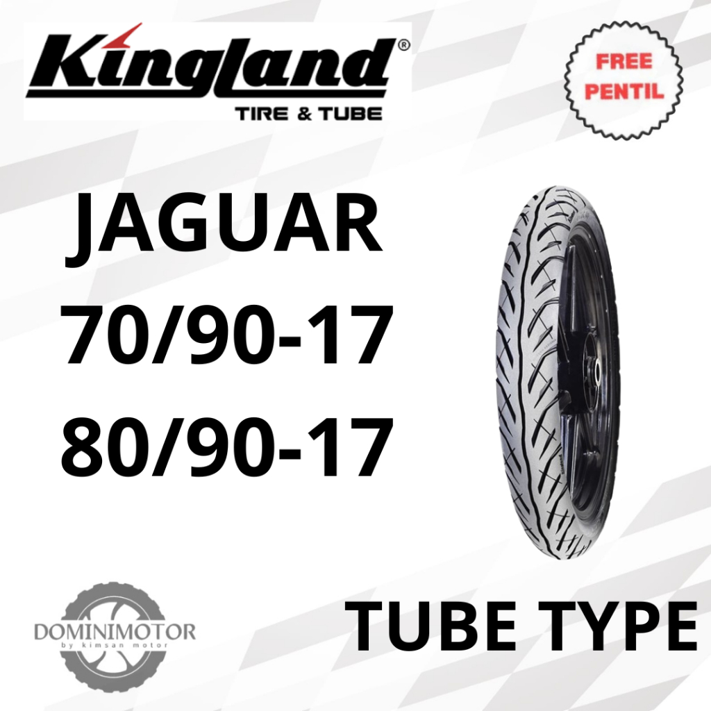 Ban Motor Ring 17 KINGLAND TIGER 70/90-17 80/90-17 Tubetype (pakai ban dalam) Ban Ring 17 Ban Motor