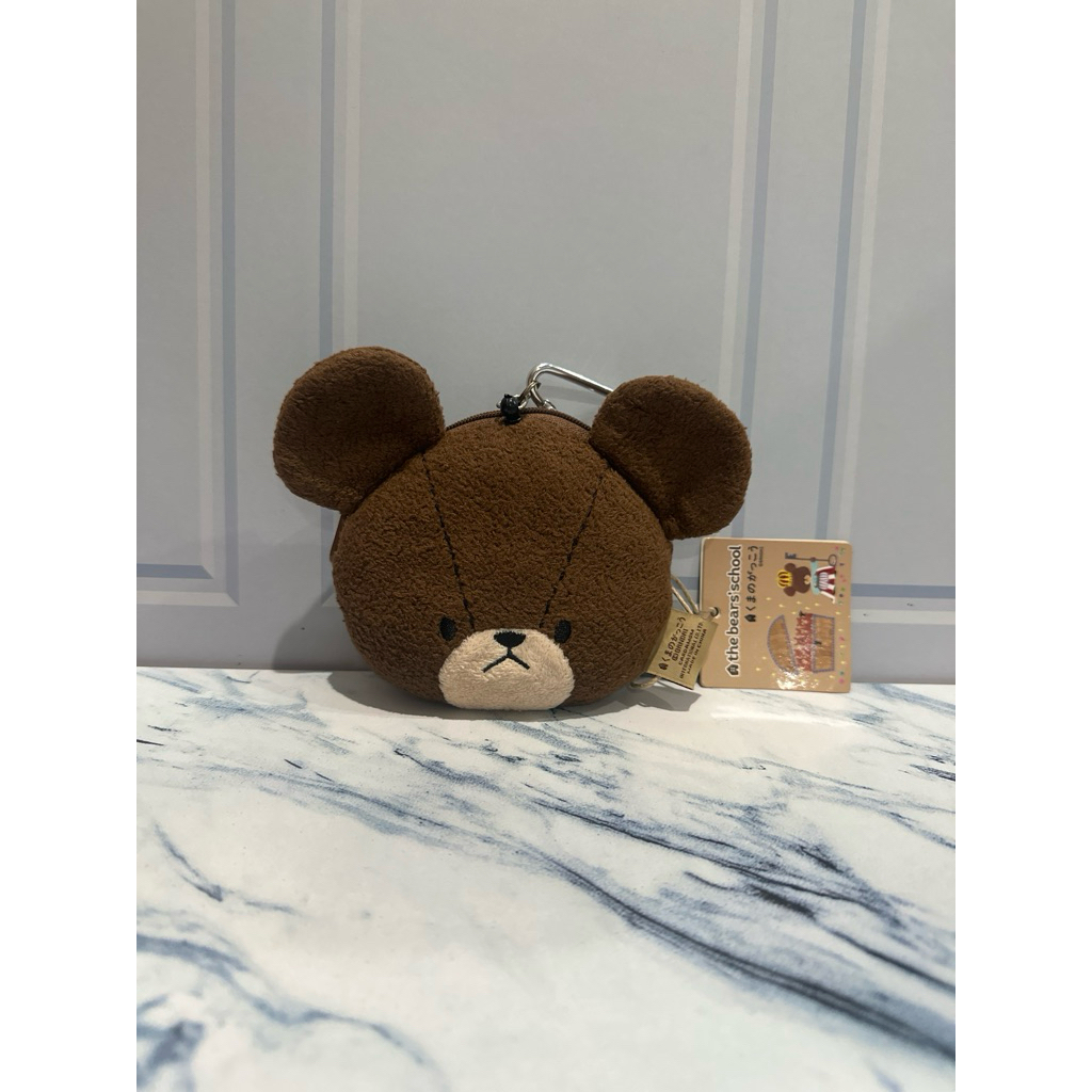 Jackie Face The Bear School Card Wallet Pouch Bandai Cardamom Japan
